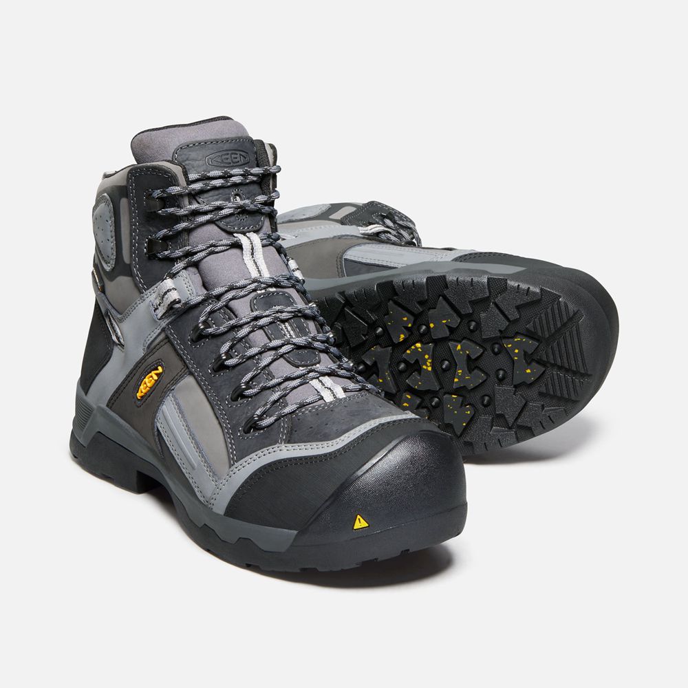 Cizme Keen Romania Barbati Gri Inchis Davenport 6\" Insulated Waterproof (Composite Toe) 1429-IPNUV